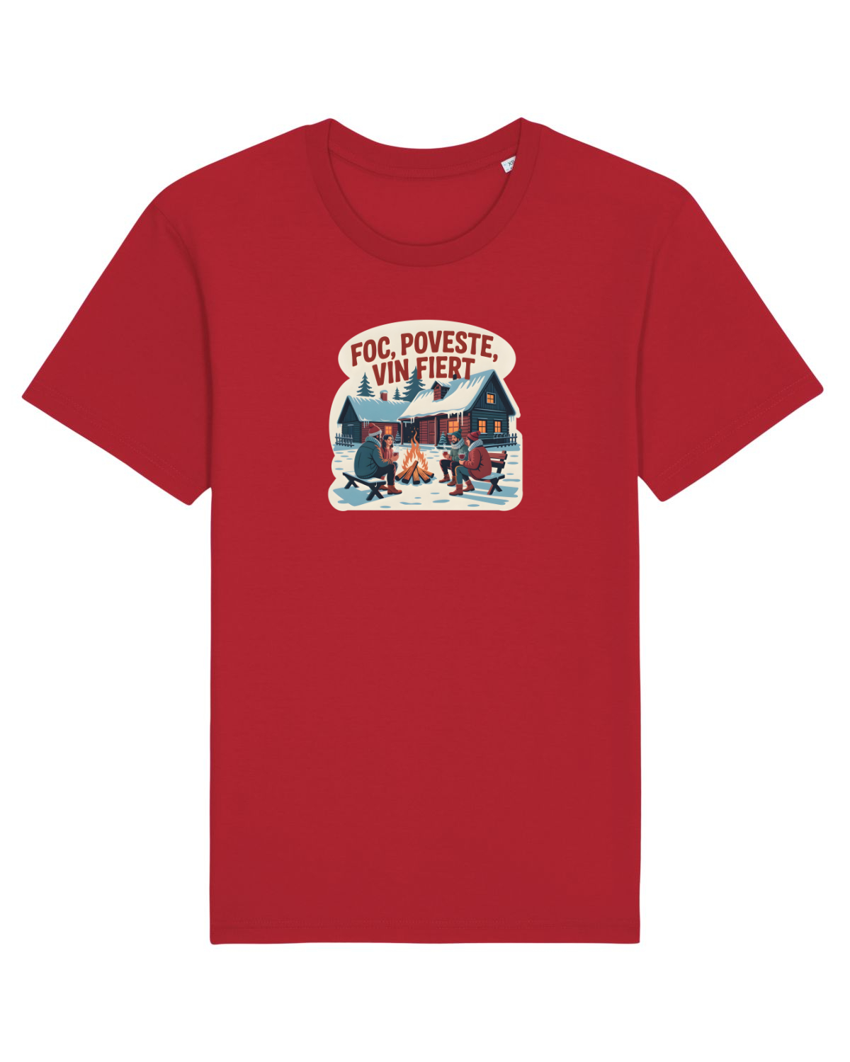 Tricou mânecă scurtă Unisex Rocker Red