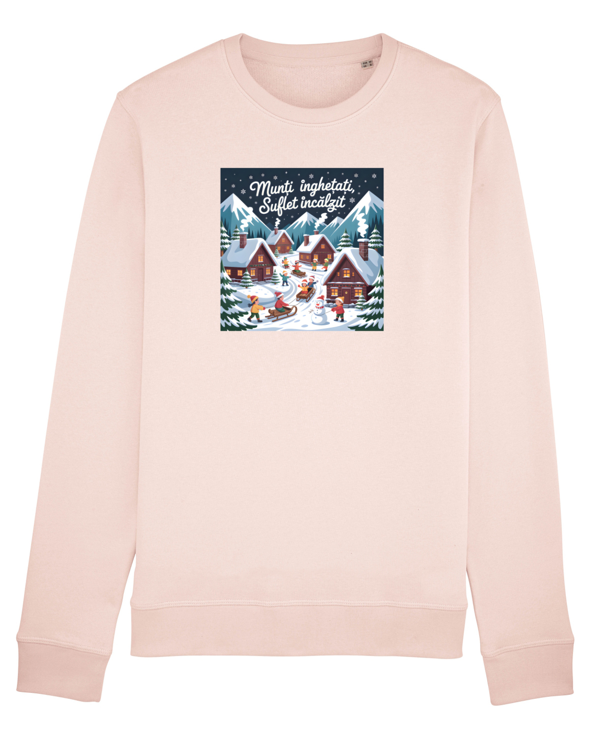 Bluză mânecă lungă Unisex Rise Candy Pink