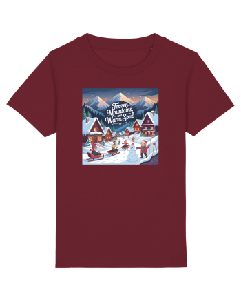 FROZEN MOUNTAINS, WARM SOUL  - CRACIUN  - SANIUSUL  COPILARIEI Burgundy
