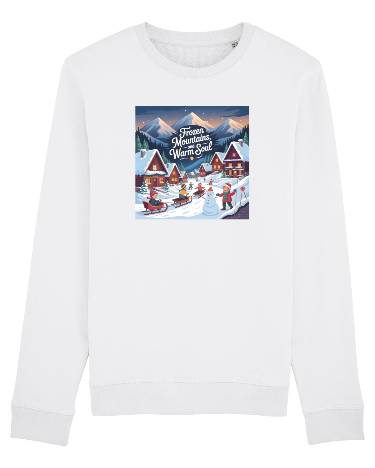 Bluză mânecă lungă Unisex Rise White