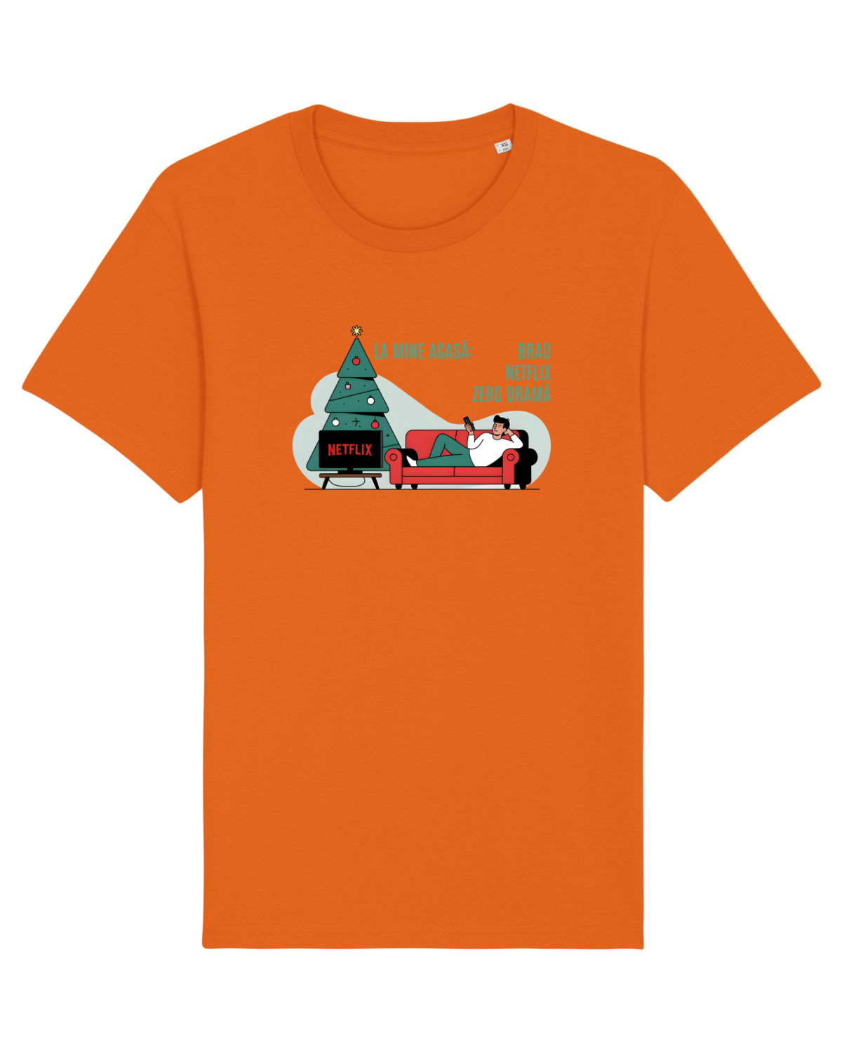 Tricou mânecă scurtă Unisex Rocker Bright Orange