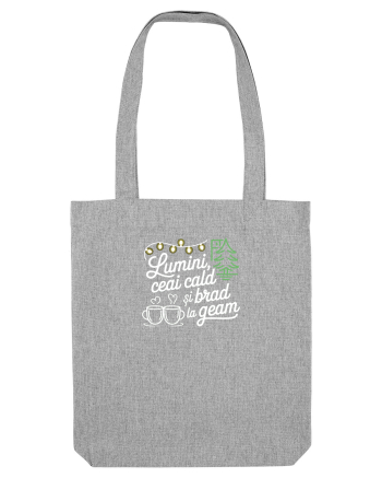LUMINI, CEAI CALD SI BRAD LA GEAM - CRACIUN Heather Grey