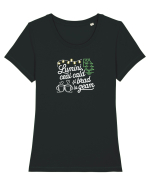 LUMINI, CEAI CALD SI BRAD LA GEAM - CRACIUN Tricou mânecă scurtă guler larg fitted Damă Expresser