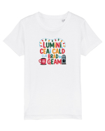LUMINI, CEAI CALD SI BRAD LA GEAM - CRACIUN 2 Tricou mânecă scurtă  Copii Mini Creator