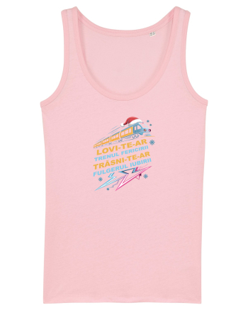 LOVI-TE-AR TRENUL ...FERICIRII, TRASNI-TE-AR FULGERUL IUBIRII! URARE FUNNY Cotton Pink