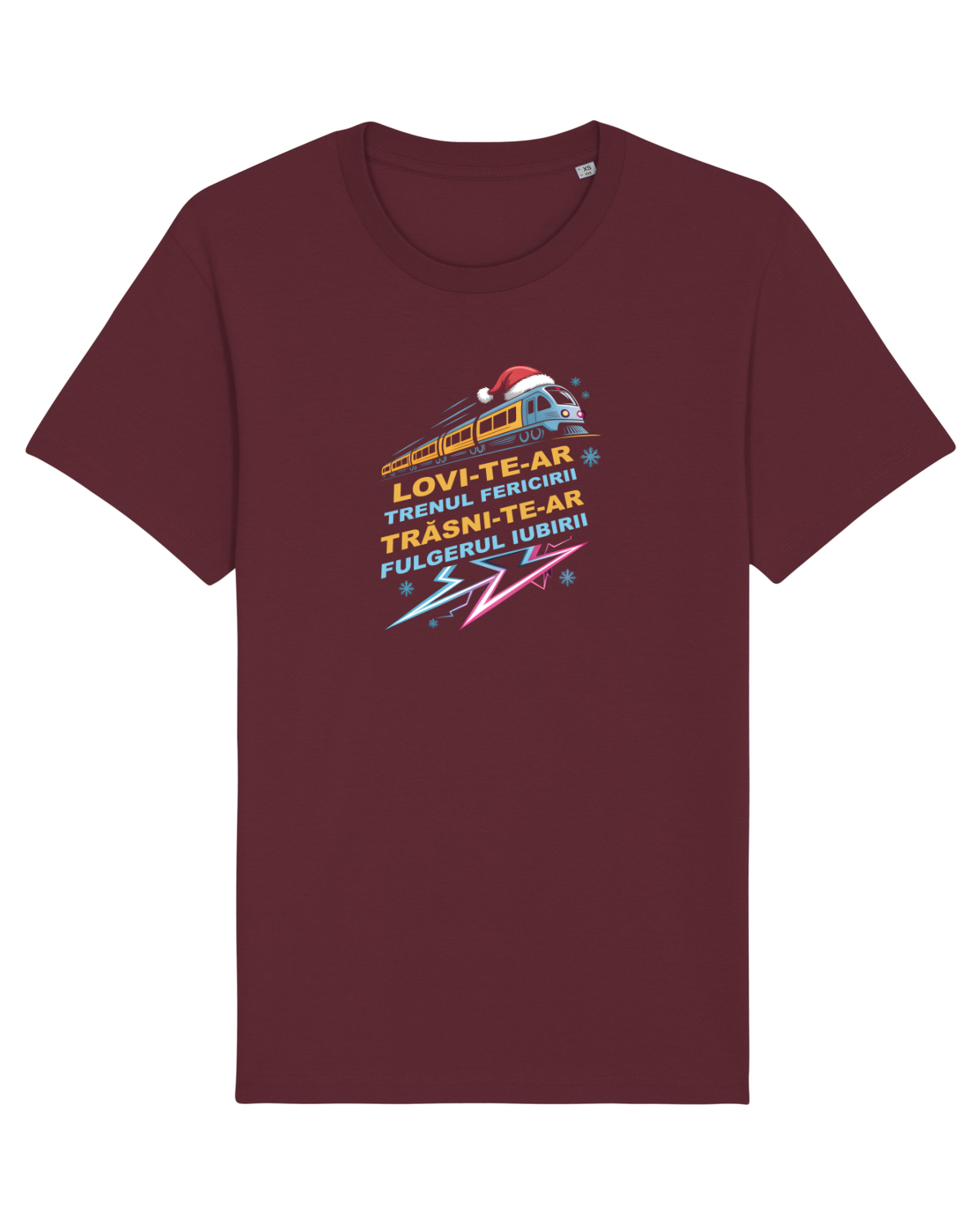Tricou mânecă scurtă Unisex Rocker Burgundy