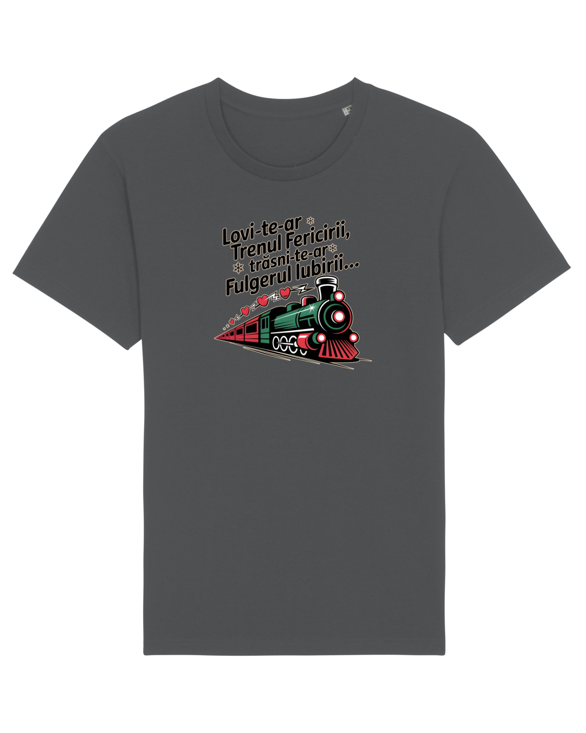 Tricou mânecă scurtă Unisex Rocker Anthracite