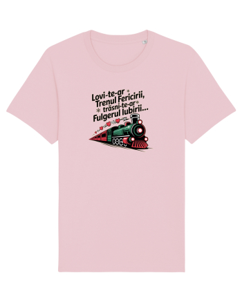 LOVI-TE-AR TRENUL...FERICIRII, TRASNI-TE-AR FULGERUL IUBIRII! URARE FUNNY 2 Cotton Pink