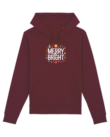 MERRY & BRIGHT  2 - CRACIUN Burgundy