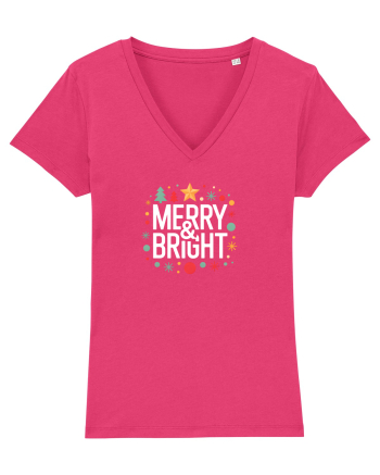 MERRY & BRIGHT  2 - CRACIUN Raspberry