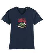 MOM`S SARMALE/ SARMALELE FACUTE DE MAMA Tricou mânecă scurtă guler V Bărbat Presenter