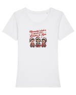 MOMENTUL CAND SE OPRESTE TOTUL - LINISTEA DE AJUN DE CRACIUN   3 Tricou mânecă scurtă guler larg fitted Damă Expresser