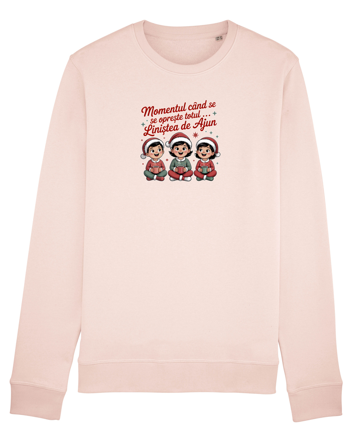 Bluză mânecă lungă Unisex Rise Candy Pink