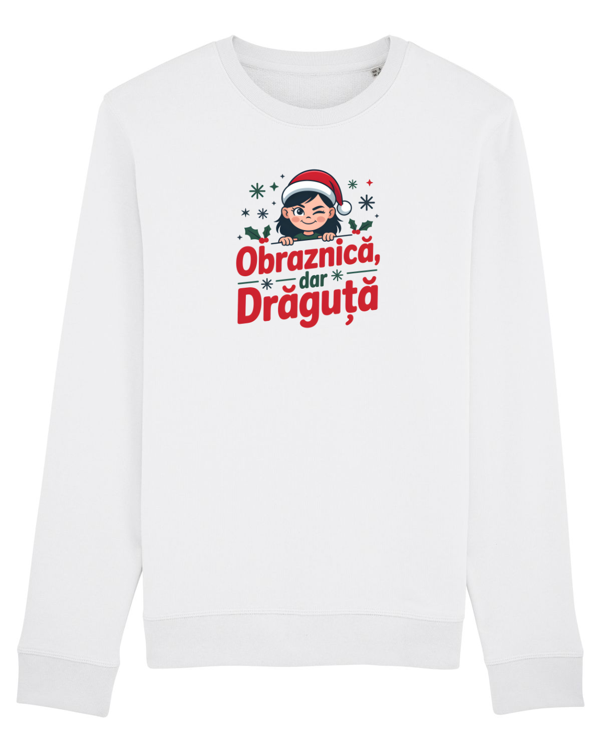 Bluză mânecă lungă Unisex Rise White
