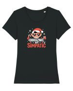 OBRAZNIC, DAR SIMPATIC Tricou mânecă scurtă guler larg fitted Damă Expresser