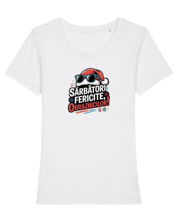 SARBATORI FERICITE, OBRAZNICILOR!  White