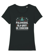 PULOVERUL ALA URAT DE CRACIUN Tricou mânecă scurtă guler larg fitted Damă Expresser