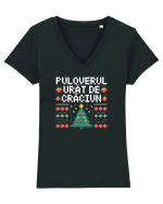 PULOVERUL  URAT DE CRACIUN Tricou mânecă scurtă guler V Damă Evoker