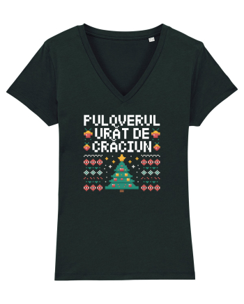 PULOVERUL  URAT DE CRACIUN Black