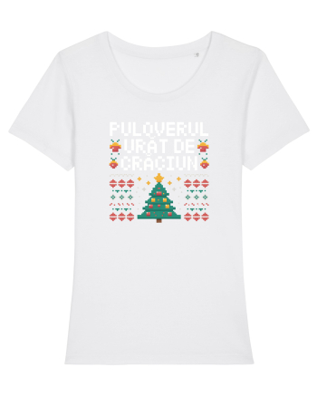 PULOVERUL  URAT DE CRACIUN White