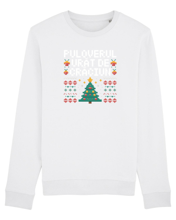PULOVERUL  URAT DE CRACIUN White