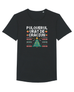 PULOVERUL  URAT DE CRACIUN Tricou mânecă scurtă guler larg Bărbat Skater