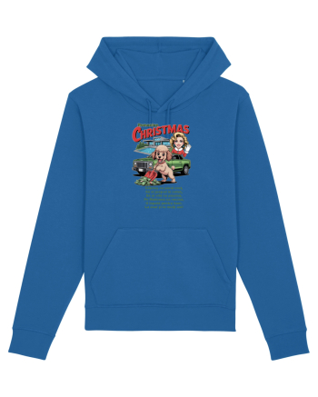 ROMANIAN CHRISTMAS - CRACIUNUL ROMANESC - URARE AMUZANTA - JEEP - MADONNA Royal Blue
