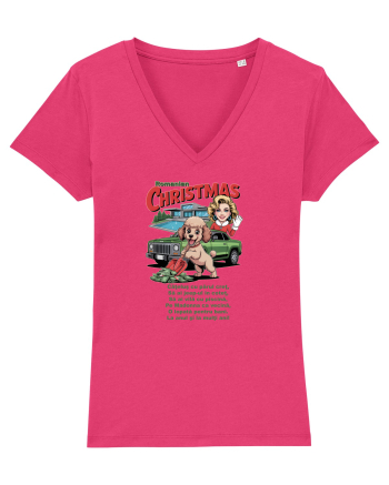 ROMANIAN CHRISTMAS - CRACIUNUL ROMANESC - URARE AMUZANTA - JEEP - MADONNA Raspberry