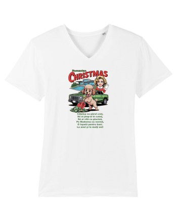 ROMANIAN CHRISTMAS - CRACIUNUL ROMANESC - URARE AMUZANTA - JEEP - MADONNA White