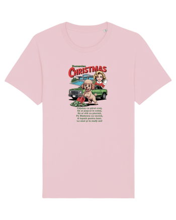 ROMANIAN CHRISTMAS - CRACIUNUL ROMANESC - URARE AMUZANTA - JEEP - MADONNA Cotton Pink