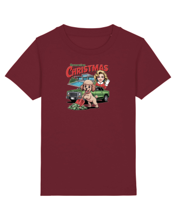 ROMANIAN CHRISTMAS  2- CRACIUNUL ROMANESC - URARE AMUZANTA - JEEP - MADONNA Burgundy