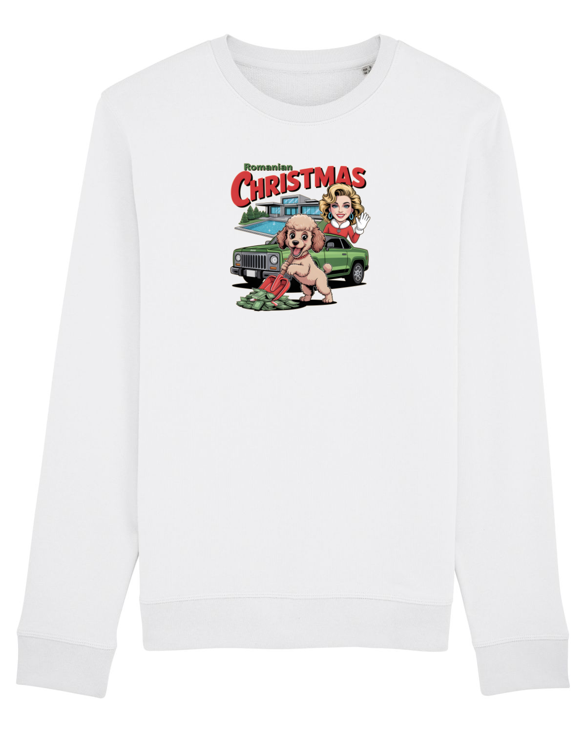 Bluză mânecă lungă Unisex Rise White