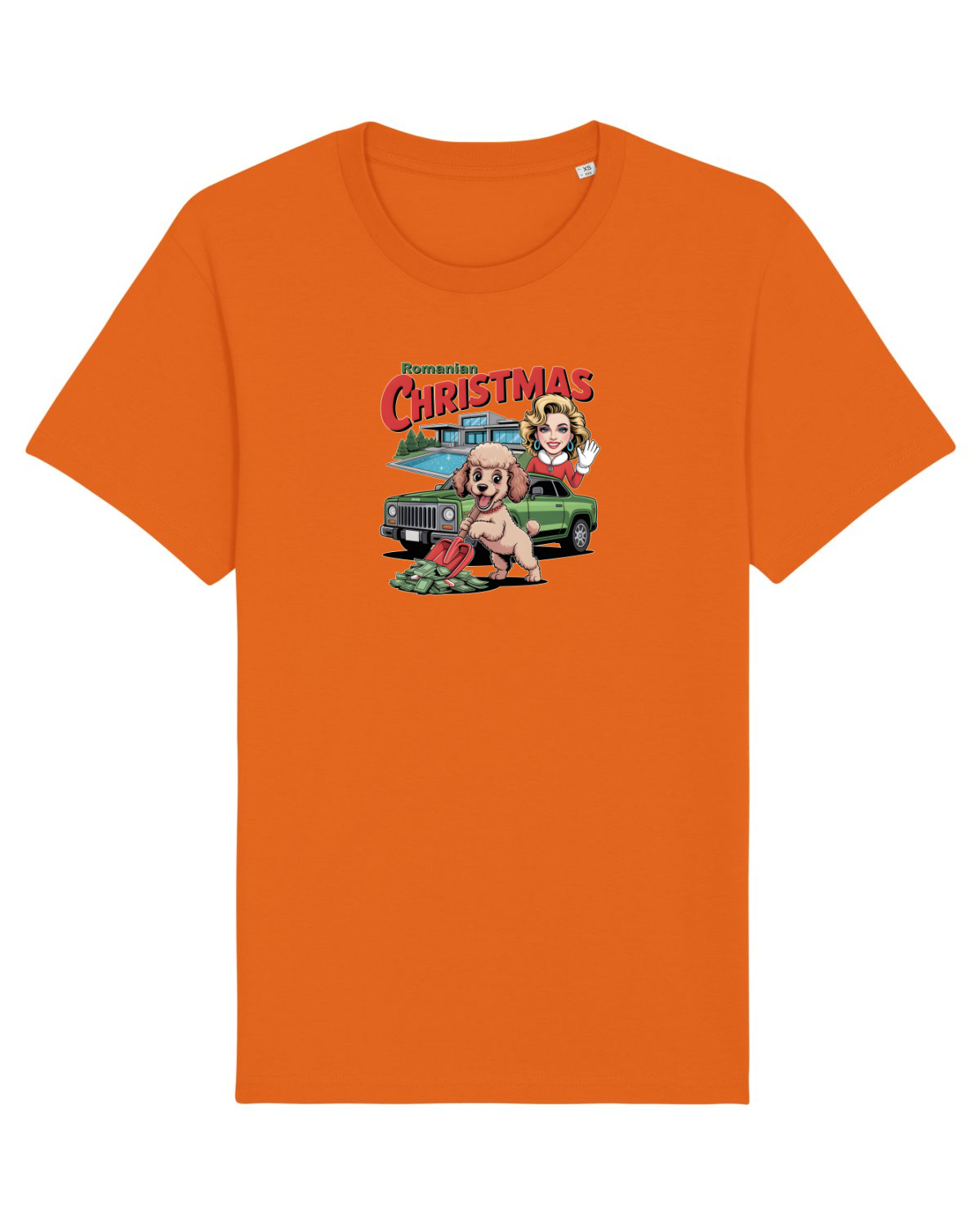 Tricou mânecă scurtă Unisex Rocker Bright Orange