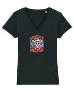 SANTA`S LITTLE HELPER - BAIAT / BARBAT Tricou mânecă scurtă guler V Damă Evoker
