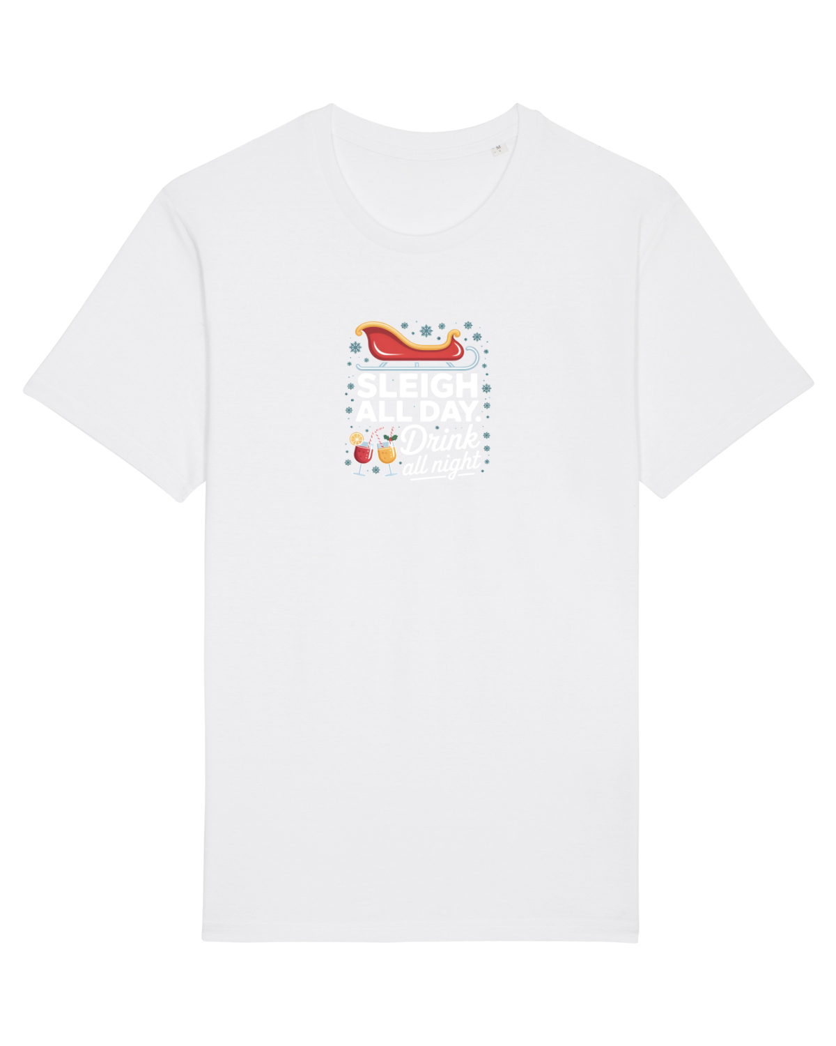 Tricou mânecă scurtă Unisex Rocker White