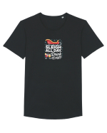 SLEIGH  ALL  DAY,  DRINK ALL  NIGHT Tricou mânecă scurtă guler larg Bărbat Skater