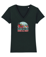 SLEIGH  ALL  DAY,  DRINK ALL  NIGHT 2 Tricou mânecă scurtă guler V Damă Evoker