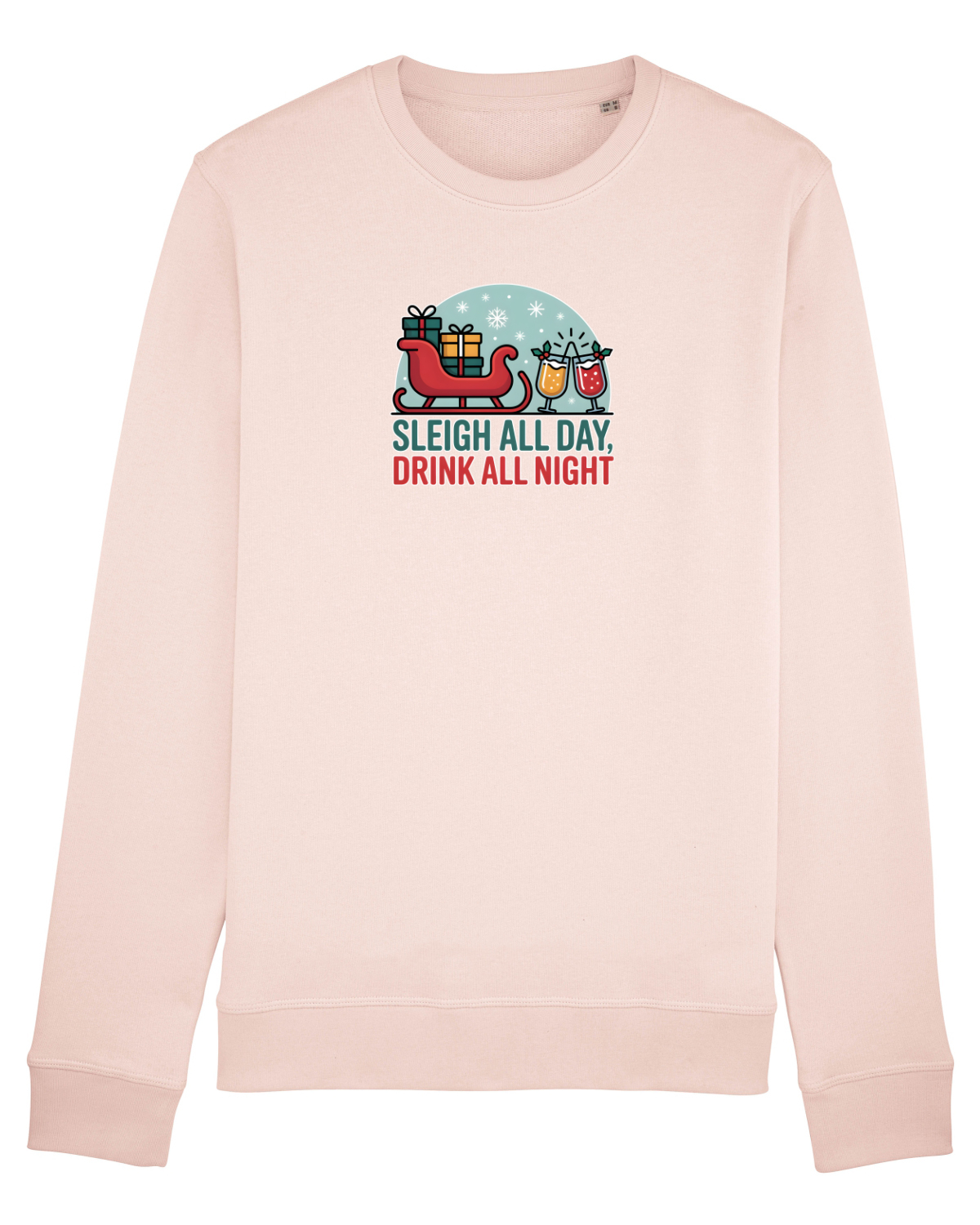 Bluză mânecă lungă Unisex Rise Candy Pink