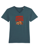 MIROSUL ALA DE COZONAC DE CRACIUN ... Tricou mânecă scurtă guler V Bărbat Presenter