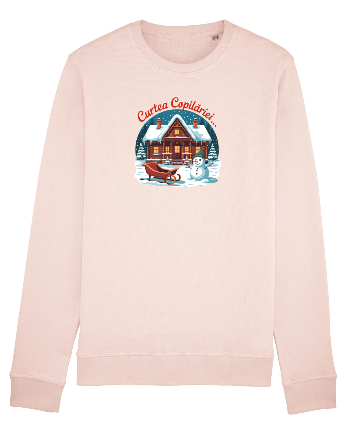 Bluză mânecă lungă Unisex Rise Candy Pink