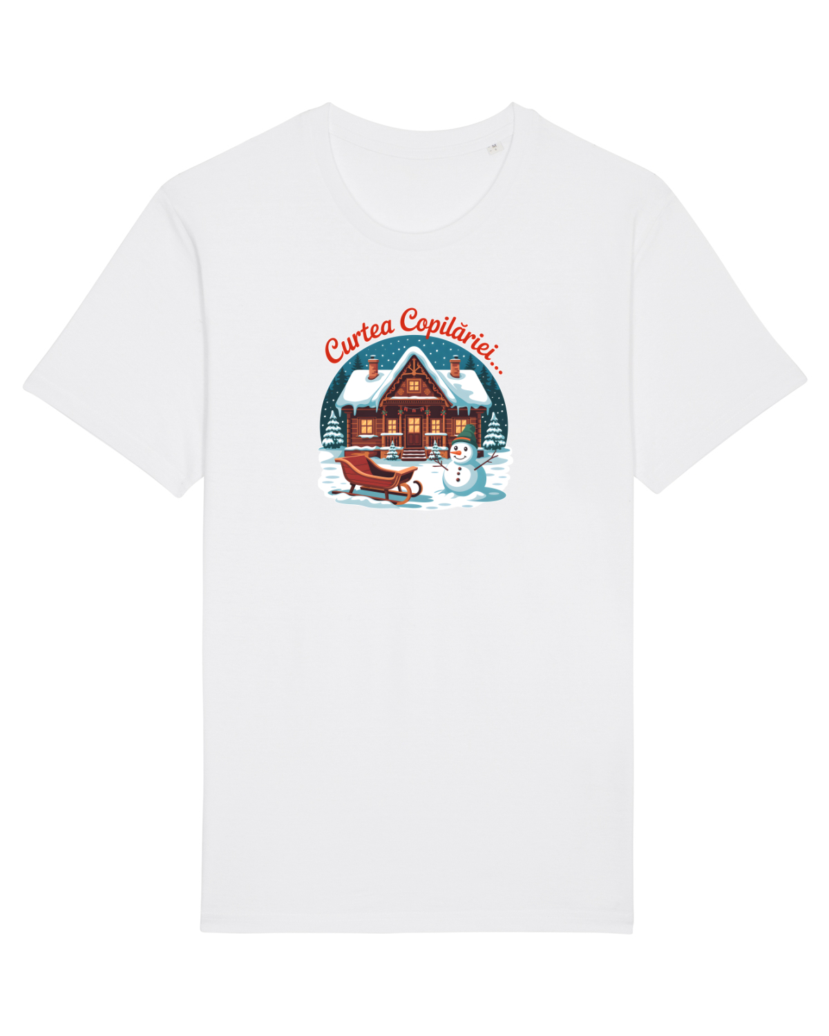 Tricou mânecă scurtă Unisex Rocker White