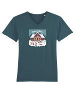CURTEA COPILARIEI, AMINTIRI DE IARNA - ZAPADA - NOSTALGIA COPILARIEI 2 Tricou mânecă scurtă guler V Bărbat Presenter