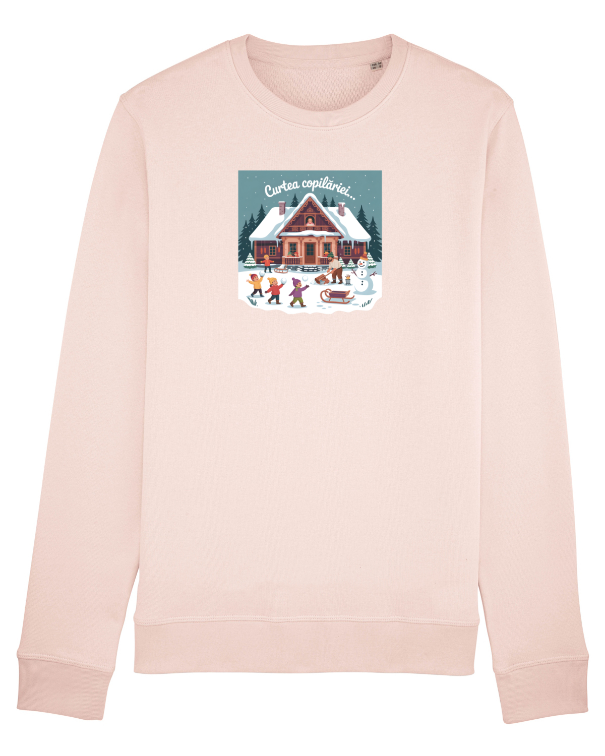 Bluză mânecă lungă Unisex Rise Candy Pink