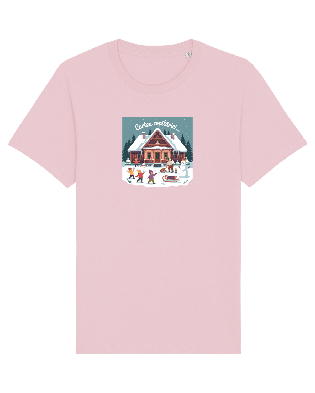 Tricou mânecă scurtă Unisex Rocker Cotton Pink