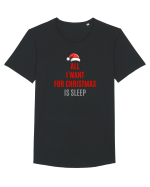 ALL I WANT FOR CHRISTMAS IS SLEEP Tricou mânecă scurtă guler larg Bărbat Skater