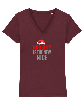 NAUGHTY IS THE NEW NICE Burgundy