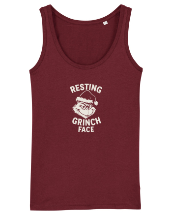 RESTING GRINCH FACE Burgundy