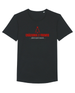 CRACIUNUL E FRUMOS... pana speli vasele Tricou mânecă scurtă guler larg Bărbat Skater