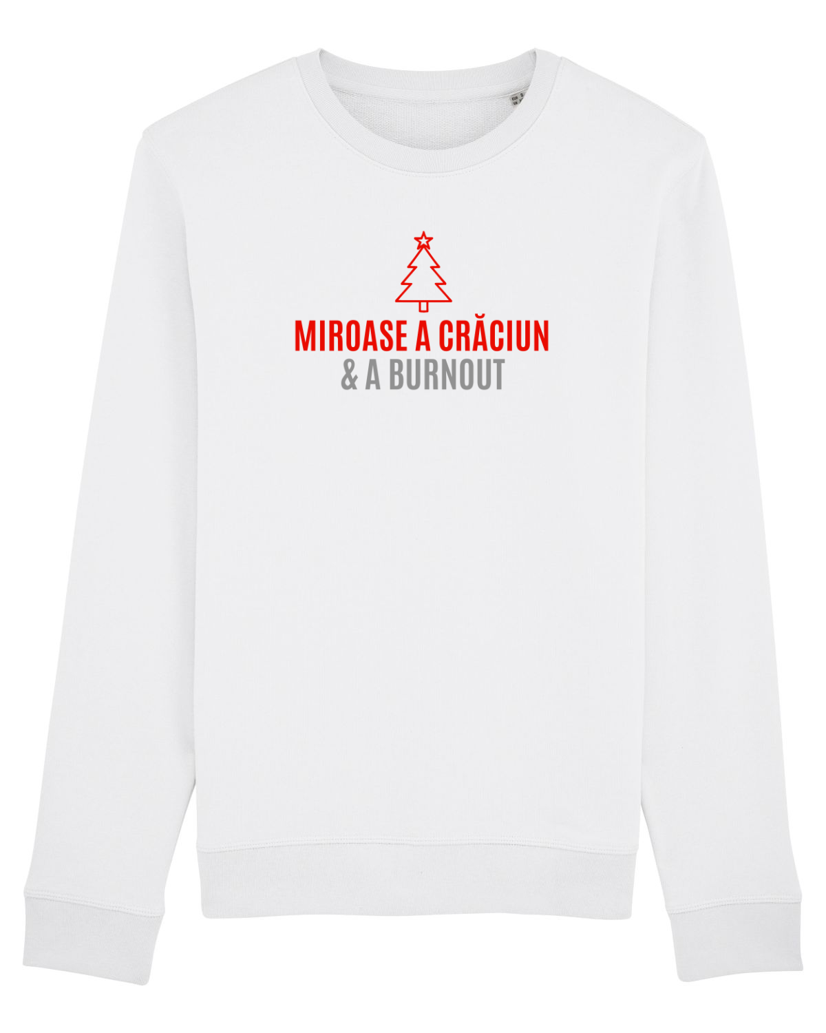Bluză mânecă lungă Unisex Rise White