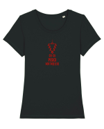 CEI CU PISICI VOR INTELEGE... Tricou mânecă scurtă guler larg fitted Damă Expresser